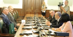 24 June 2015 The members of the Agriculture, Forestry and Water Management Committee in meeting with the Chairman of the Croatian Parliamentary Committee on Agriculture